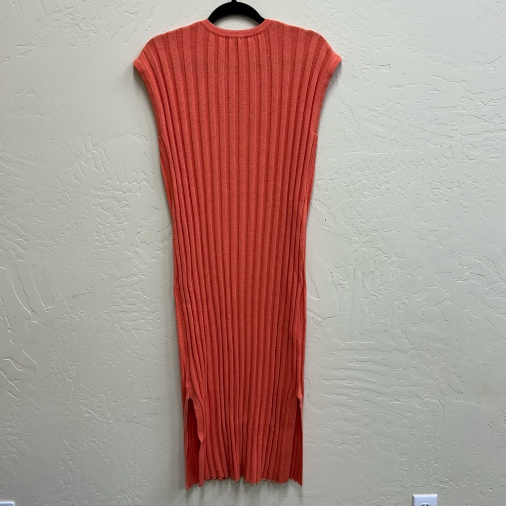 Rails Vibrant Coral Midi Dress        Size Medium - Picture 3 of 6